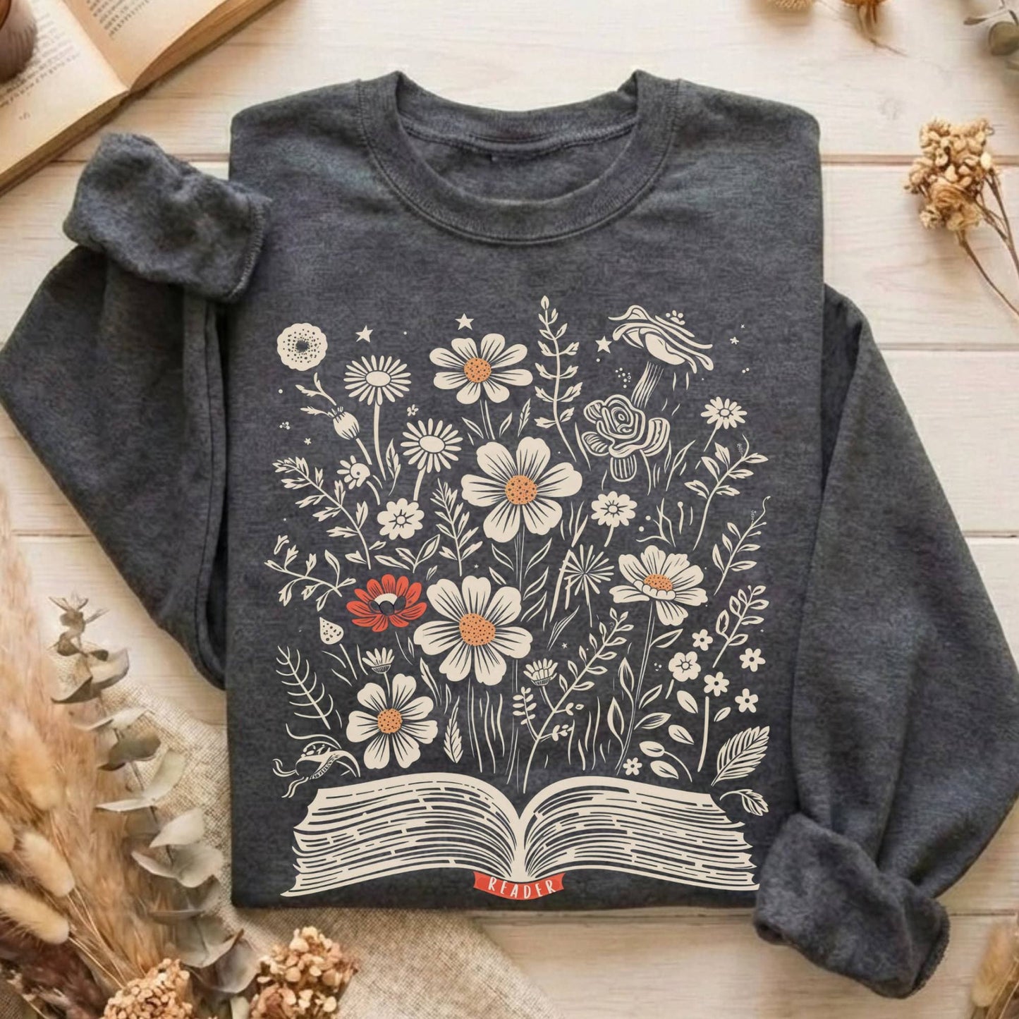 Sweatshirt Dark Heather / S Design 60 Sweatshirt The Mystic Eden