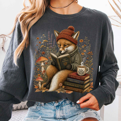 Long-sleeve Pepper / S The Woodland Reader Fox Long Sleeve The Mystic Eden