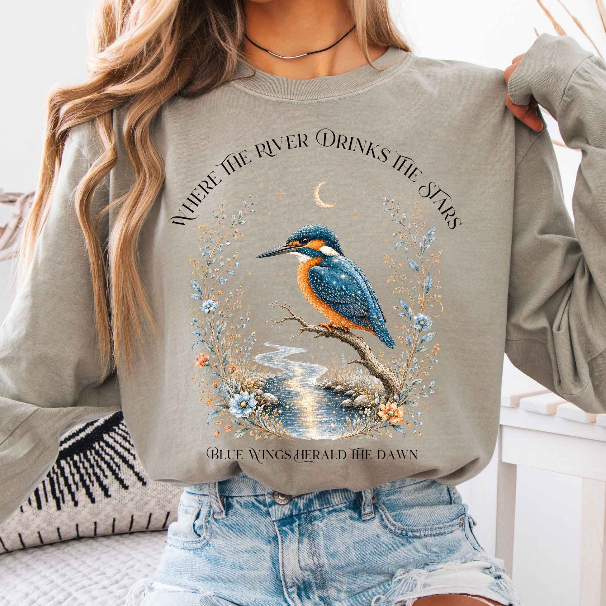 Long-sleeve Sandstone / S Where the River Drinks the Stars Long Sleeve The Mystic Eden