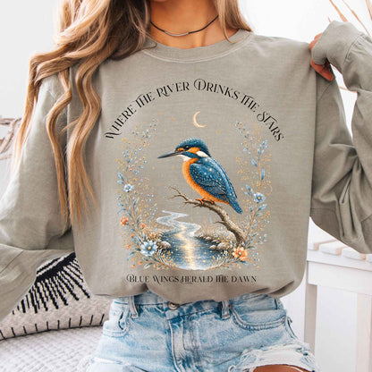 Long-sleeve Sandstone / S Where the River Drinks the Stars Long Sleeve The Mystic Eden