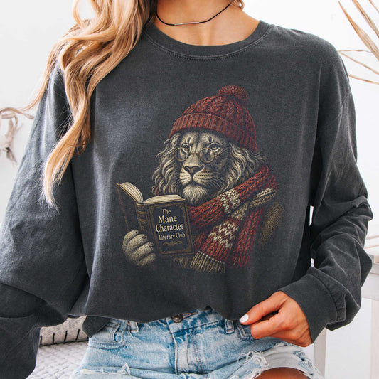 Long-sleeve Pepper / S The Mane Character Literary Club Lion Long Sleeve The Mystic Eden
