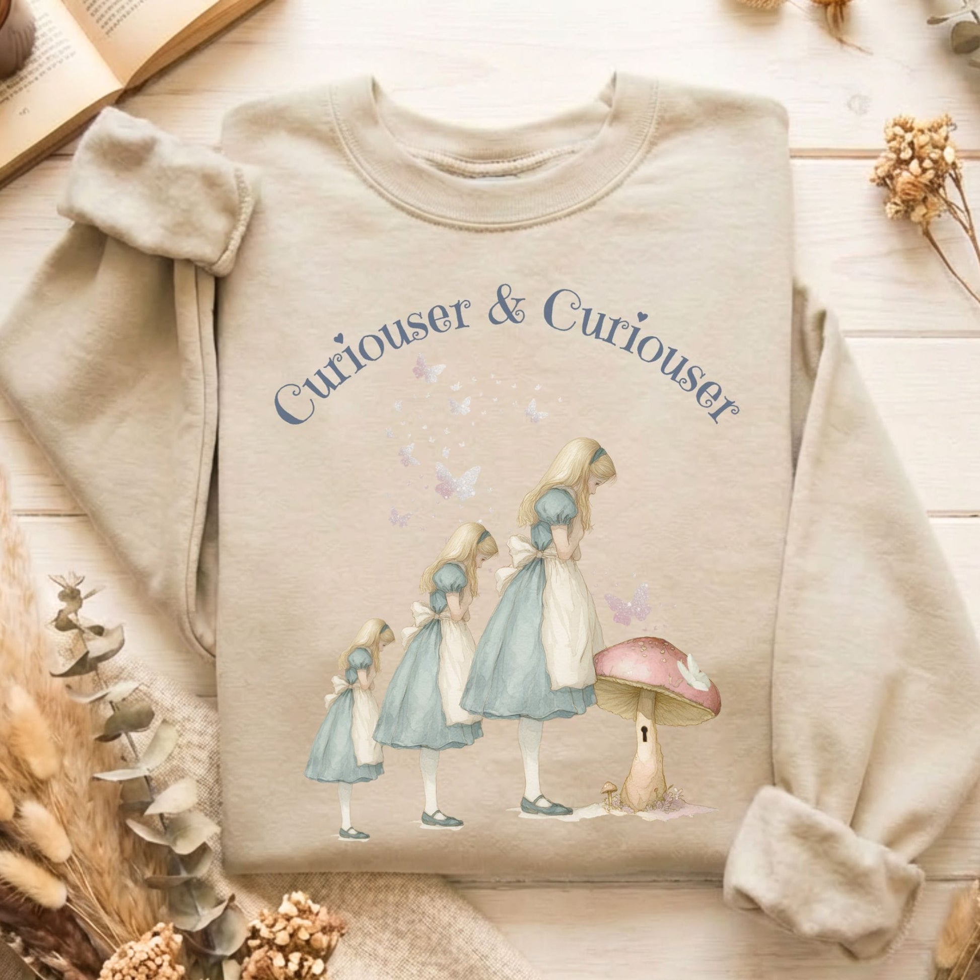 Sweatshirt Sand / S Design 257 Crewneck Sweatshirt The Mystic Eden
