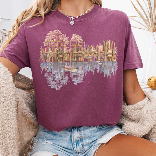 T-Shirt Berry / S The Floating Library T-Shirt The Mystic Eden