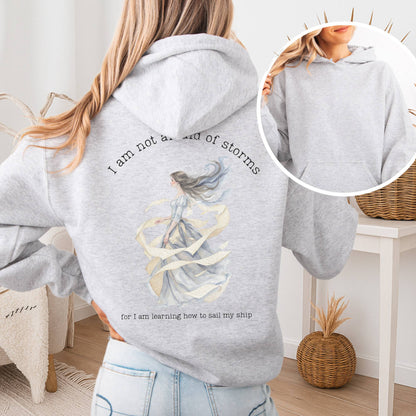 Hoodie Ash / S I Am Not Afraid of Storms Little Women Hoodie The Mystic Eden