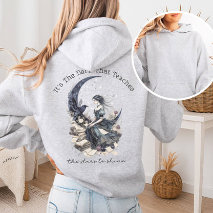 Hoodie Ash / S It's the Dark That Teaches the Stars to Shine Poe Inspired Hoodie The Mystic Eden