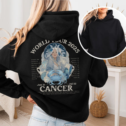 Hoodie Black / S Cancer Concert Hoodie - Zodiac World Tour 2025 Hoodie The Mystic Eden