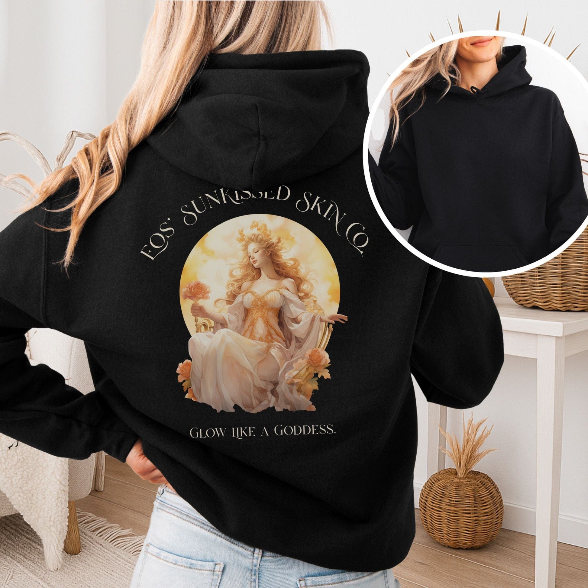 Hoodie Black / S Eos' Sunkissed Skin Co. Hoodie – Glow Like a Goddess The Mystic Eden