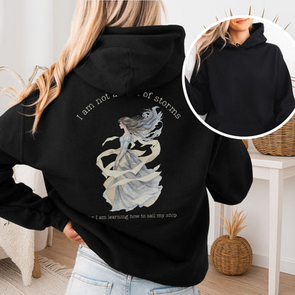 Hoodie Black / S I Am Not Afraid of Storms Little Women Hoodie The Mystic Eden