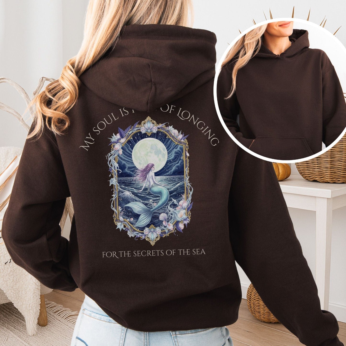 Hoodie Black / S My Soul Is Full of Longing Poetry Hoodie The Mystic Eden