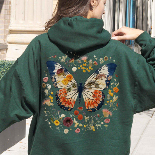 Hoodie Butterfly Cottagecore Hoodie The Mystic Eden