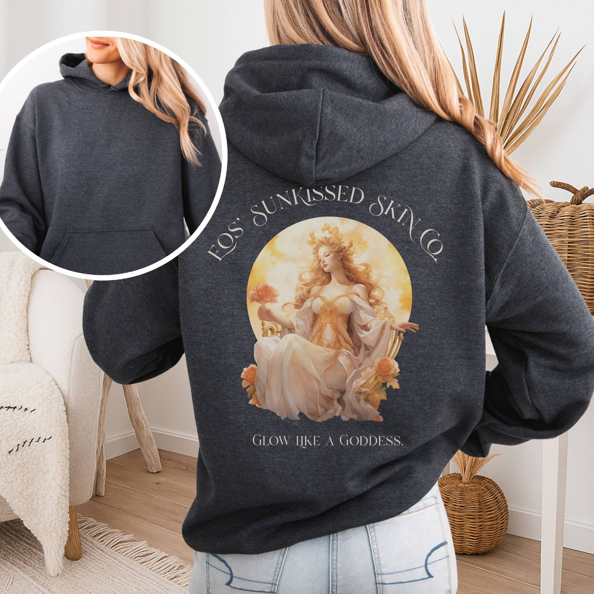 Hoodie Dark Heather / S Eos' Sunkissed Skin Co. Hoodie – Glow Like a Goddess The Mystic Eden