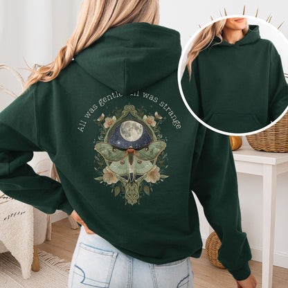 Hoodie Forest Green / S All Was Gentle All Was Strange Edgar Allan Poe Hoodie The Mystic Eden
