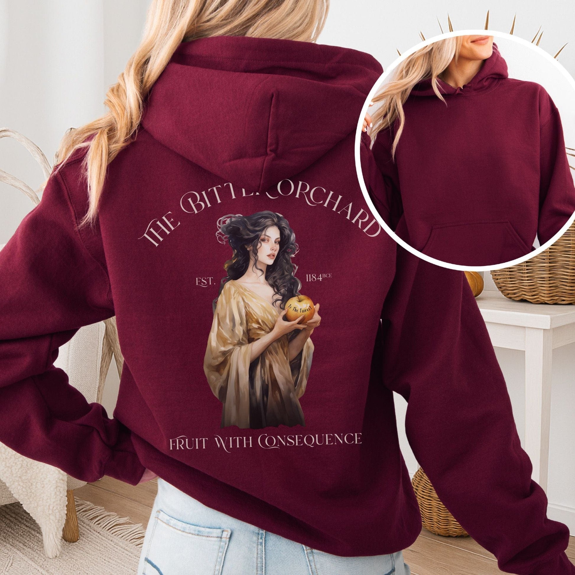 Hoodie Maroon / S The Bitter Orchard Hoodie – Fruit With Consequences The Mystic Eden