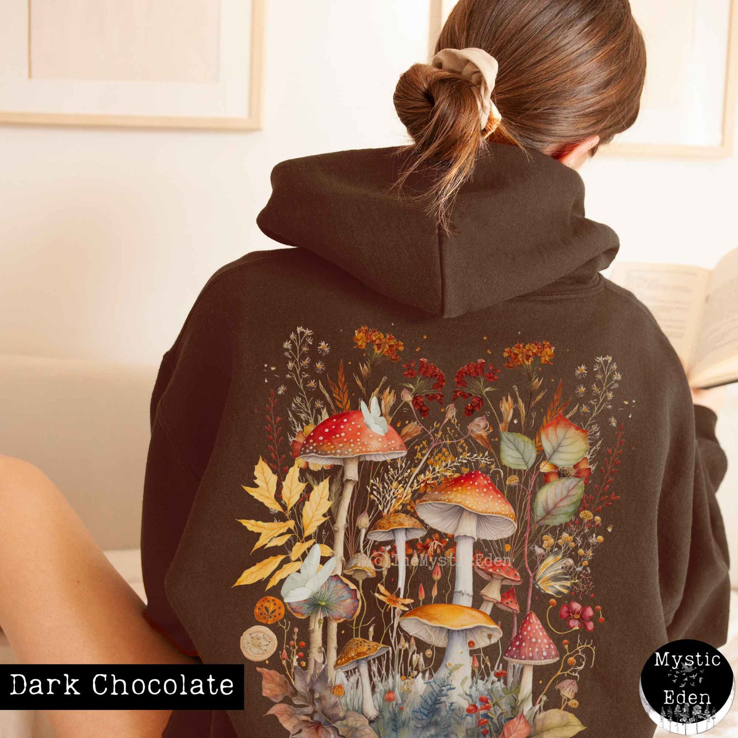 Hoodie Mushroom Cottagecore Hoodie The Mystic Eden