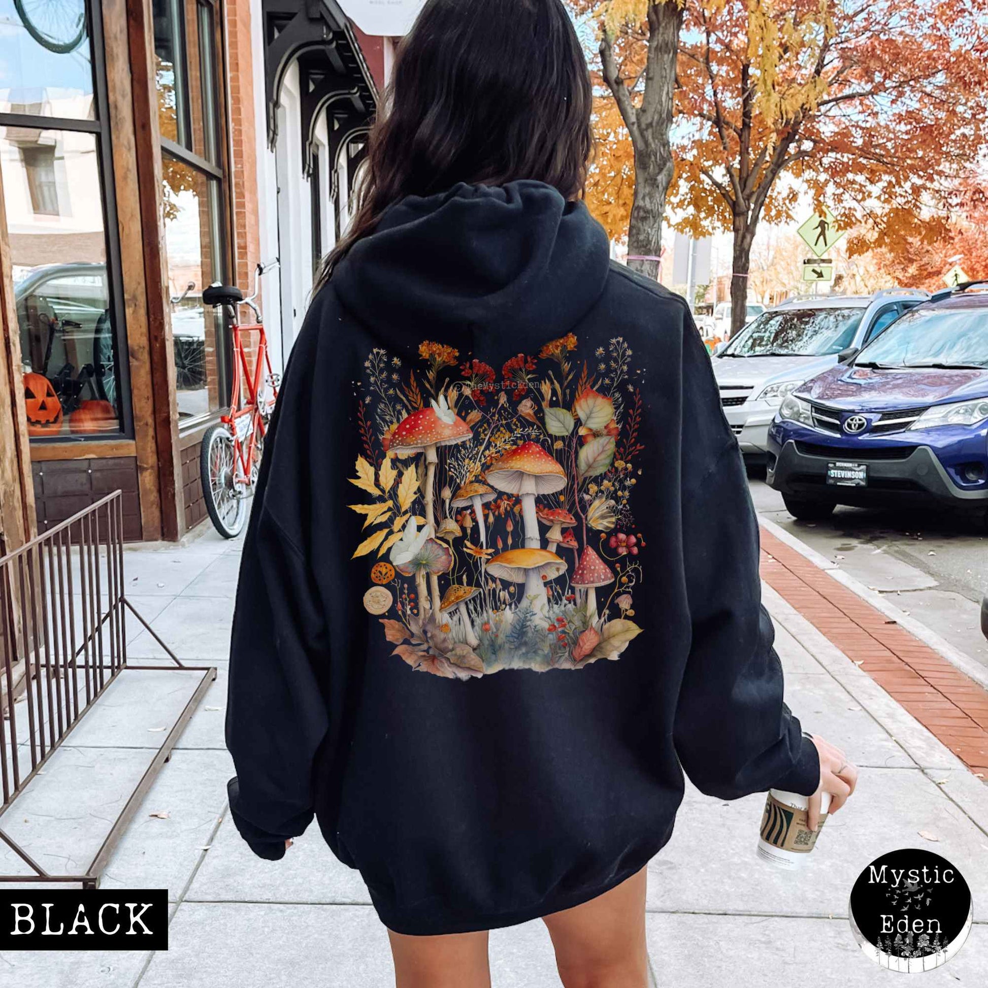 Hoodie Mushroom Cottagecore Hoodie The Mystic Eden