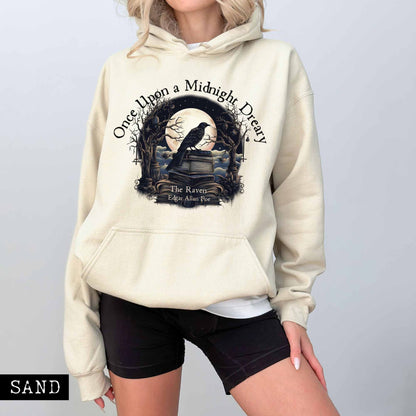 Hoodie Once Upon a Midnight Dreary Edgar Allan Poe Hoodie The Mystic Eden