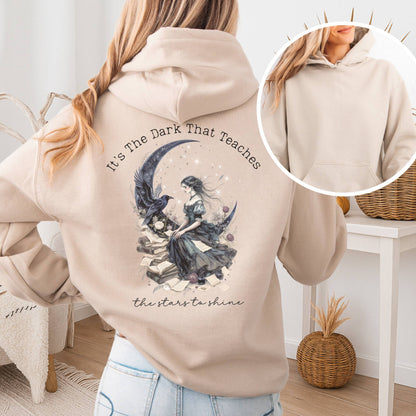 Hoodie Sand / S It's the Dark That Teaches the Stars to Shine Poe Inspired Hoodie The Mystic Eden