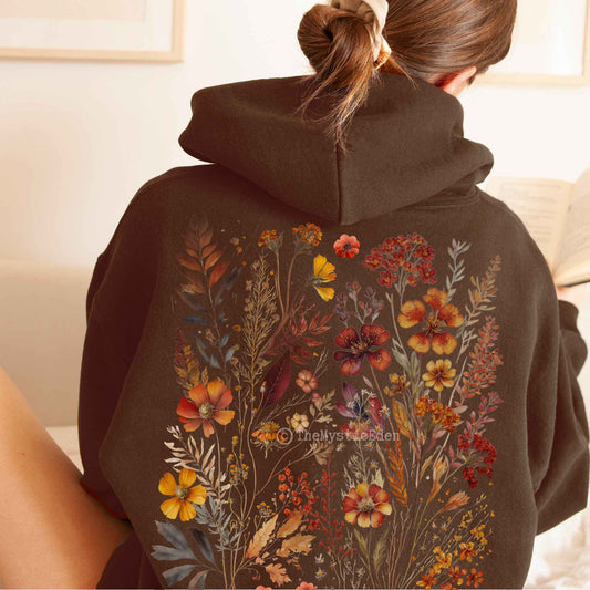 Hoodie Wildflower cottagecore hoodie The Mystic Eden