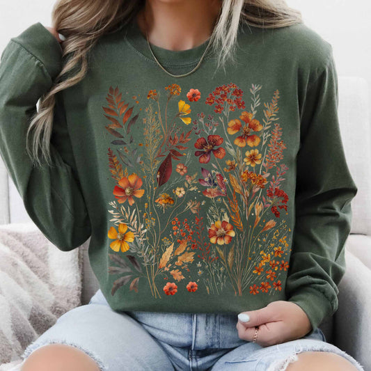 Long-sleeve Autumn Cottagecore Long sleeve Tee The Mystic Eden
