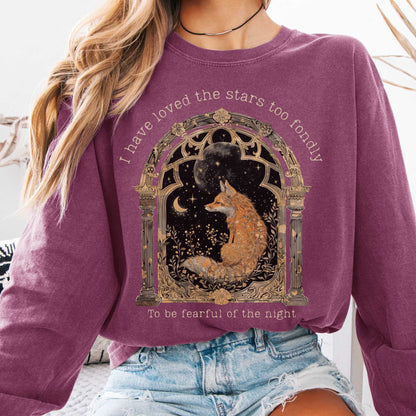 Long-sleeve Berry / S I Have Loved the Stars Too Fondly Sarah Williams Poetry Long Sleeve Tee The Mystic Eden