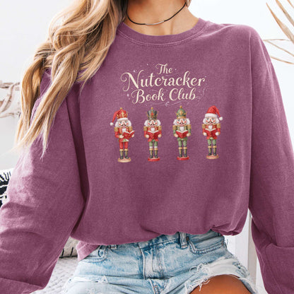 Long-sleeve Berry / S The Nutcracker Book Club Christmas Long Sleeve Shirt The Mystic Eden