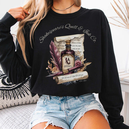 Long-sleeve Black / S Shakespeare's Quill & Ink Co. Long Sleeved Shirt The Mystic Eden