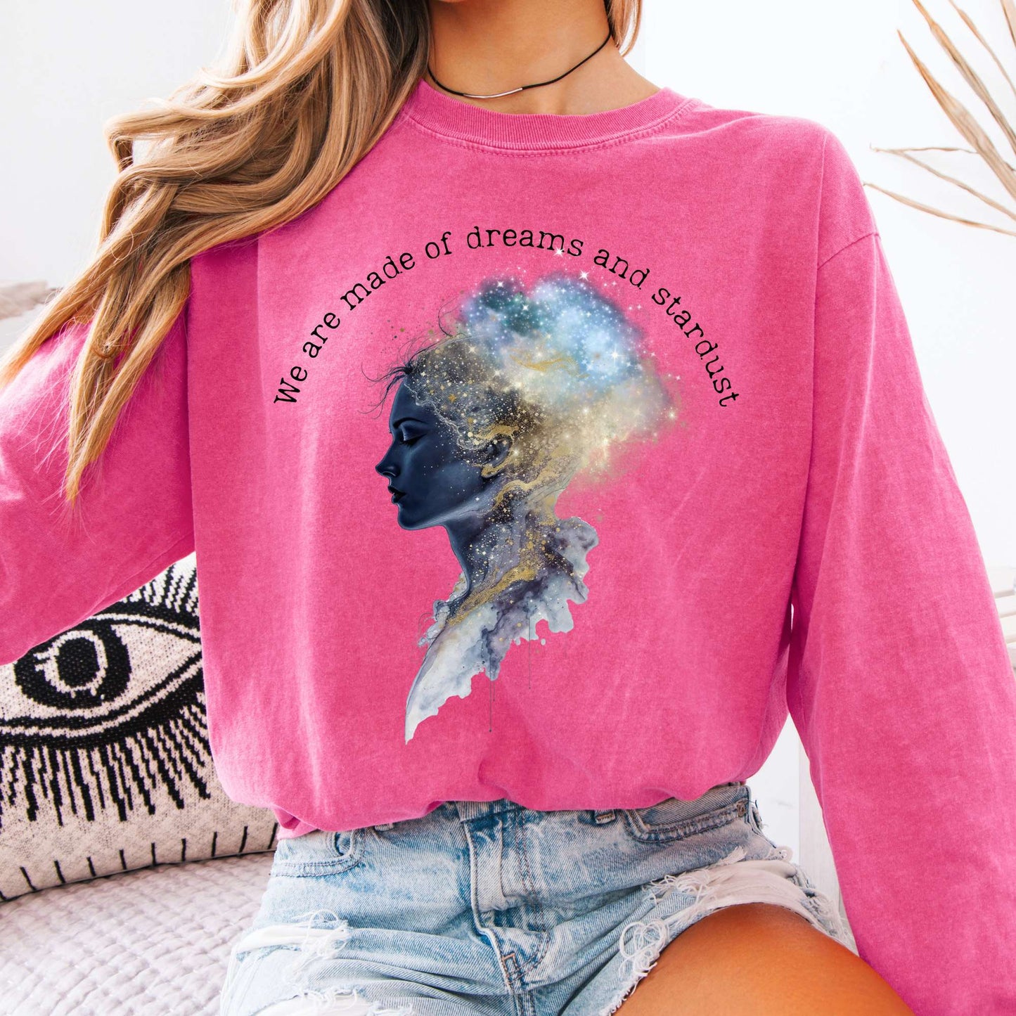 Long-sleeve Crunchberry / S We Are Made of Dreams and Stardust Long Sleeve Tee The Mystic Eden