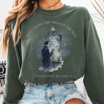Long-sleeve Hemp / S And I Loved Her Beyond The Veil Poe Long sleeve Tee The Mystic Eden