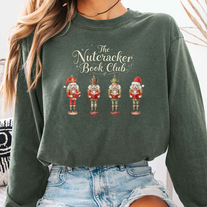 Long-sleeve Hemp / S The Nutcracker Book Club Christmas Long Sleeve Shirt The Mystic Eden