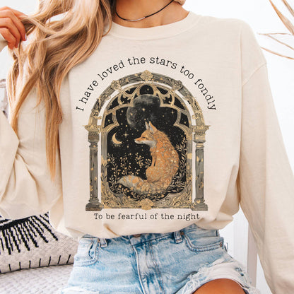 Long-sleeve Ivory / S I Have Loved the Stars Too Fondly Sarah Williams Poetry Long Sleeve Tee The Mystic Eden
