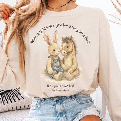 Long-sleeve Ivory / S You Become Real The Velveteen Rabbit Long Sleeve Tee The Mystic Eden