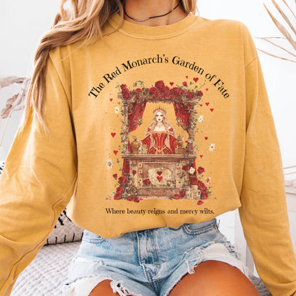 Long-sleeve Mustard / S The Red Monarchs Garden of Fate Long Sleeve Tee The Mystic Eden