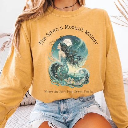 Long-sleeve Mustard / S The Siren’s Moonlit Melody Mythology Long Sleeve Tee The Mystic Eden