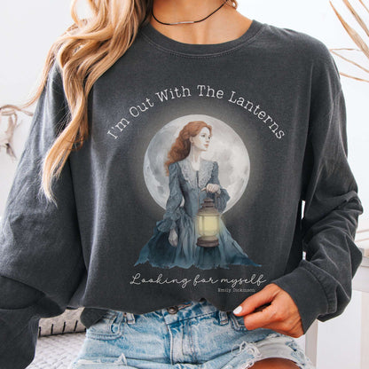 Long-sleeve Pepper / S I'm Out With The Lanterns Looking For Myself Emily Dickinson Long Sleeve The Mystic Eden