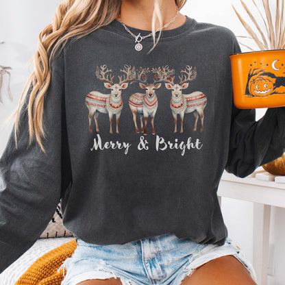 Long-sleeve Pepper / S Merry and Bright Christmas Edition Long Sleeve Tee The Mystic Eden