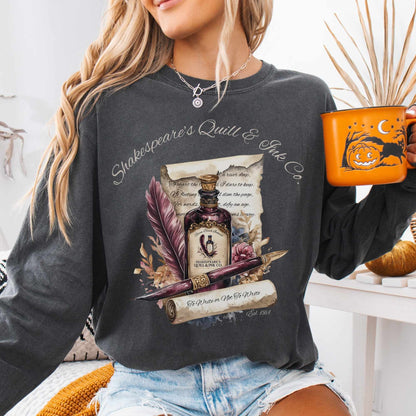 Long-sleeve Pepper / S Shakespeare's Quill & Ink Co. Long Sleeved Shirt The Mystic Eden