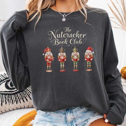 Long-sleeve Pepper / S The Nutcracker Book Club Christmas Long Sleeve Shirt The Mystic Eden