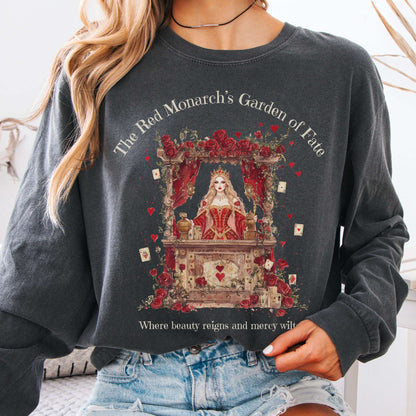 Long-sleeve Pepper / S The Red Monarchs Garden of Fate Long Sleeve Tee The Mystic Eden