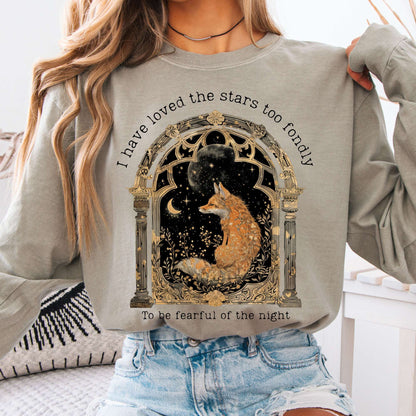 Long-sleeve Sandstone / S I Have Loved the Stars Too Fondly Sarah Williams Poetry Long Sleeve Tee The Mystic Eden