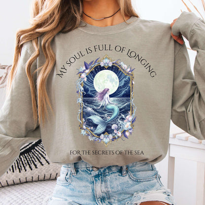 Long-sleeve Sandstone / S My Soul Is Full of Longing Long Sleeve Tee The Mystic Eden