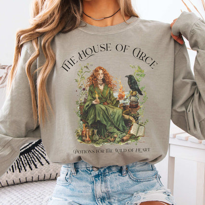 Long-sleeve Sandstone / S The House of Circe Goddess Long Sleeve T-Shirt The Mystic Eden