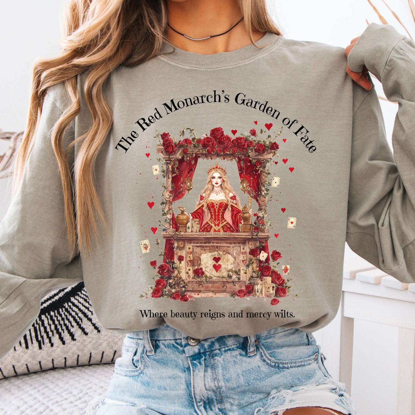 Long-sleeve Sandstone / S The Red Monarchs Garden of Fate Long Sleeve Tee The Mystic Eden