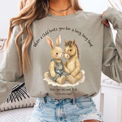 Long-sleeve Sandstone / S You Become Real The Velveteen Rabbit Long Sleeve Tee The Mystic Eden