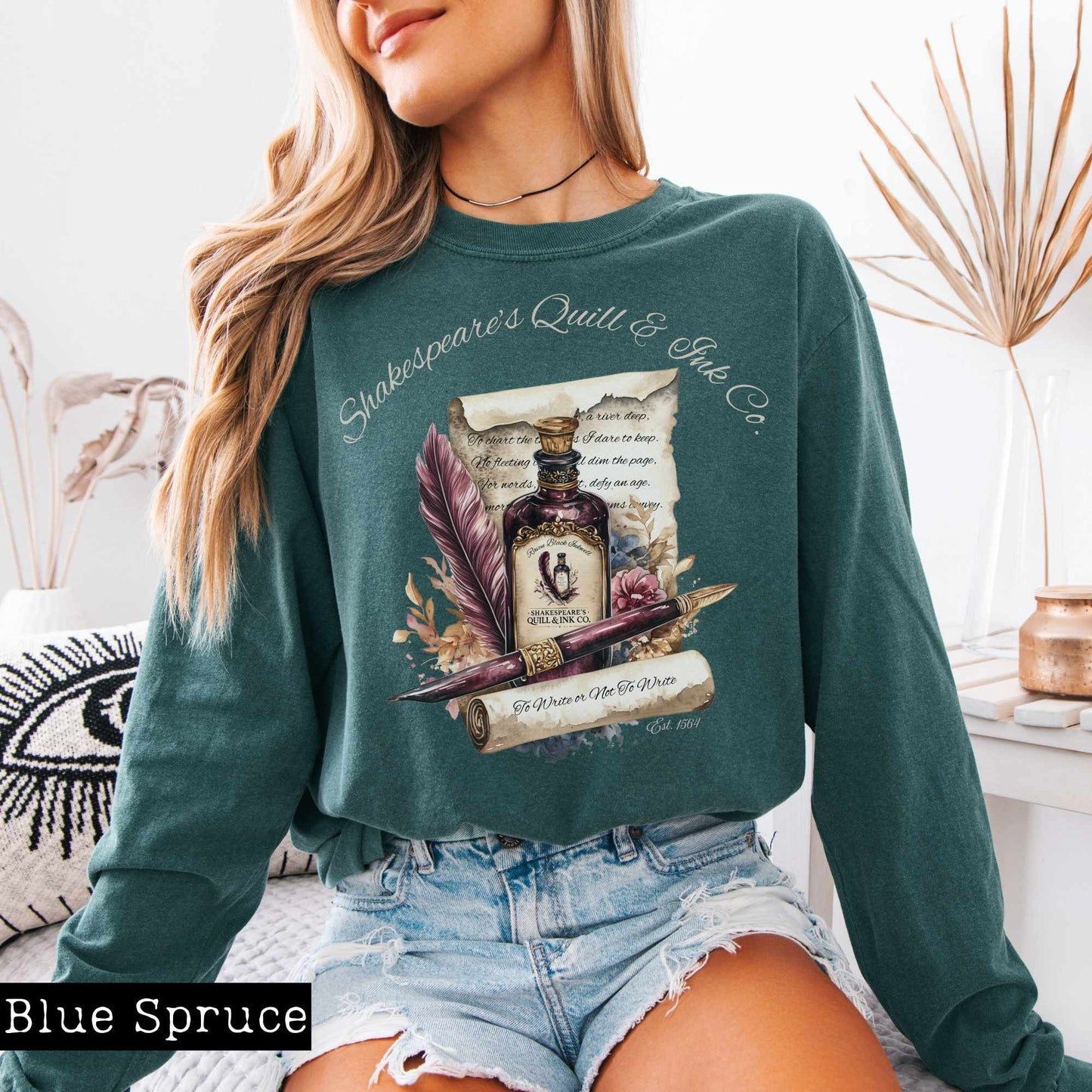 Long-sleeve Shakespeare's Quill & Ink Co. Long Sleeved Shirt The Mystic Eden