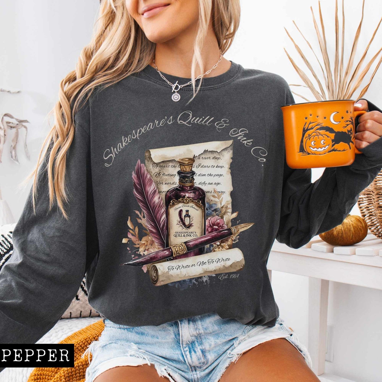 Long-sleeve Shakespeare's Quill & Ink Co. Long Sleeved Shirt The Mystic Eden
