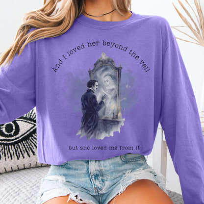 Long-sleeve Violet / S And I Loved Her Beyond The Veil Poe Long sleeve Tee The Mystic Eden