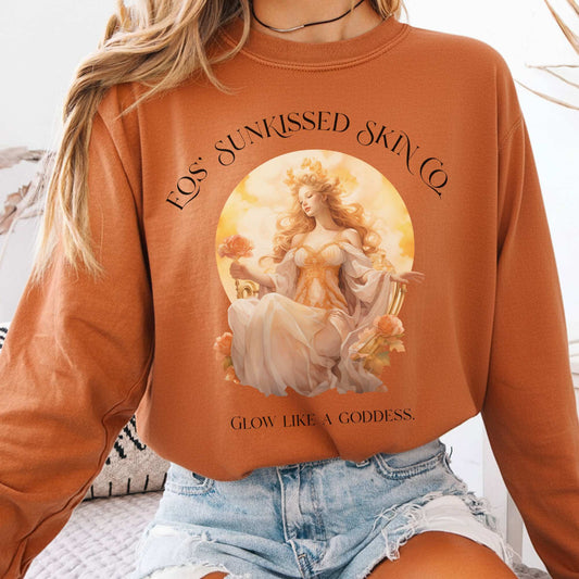 Long-sleeve Yam / S Eos' Sunkissed Skin Co. Goddess  Long Sleeve T-Shirt The Mystic Eden