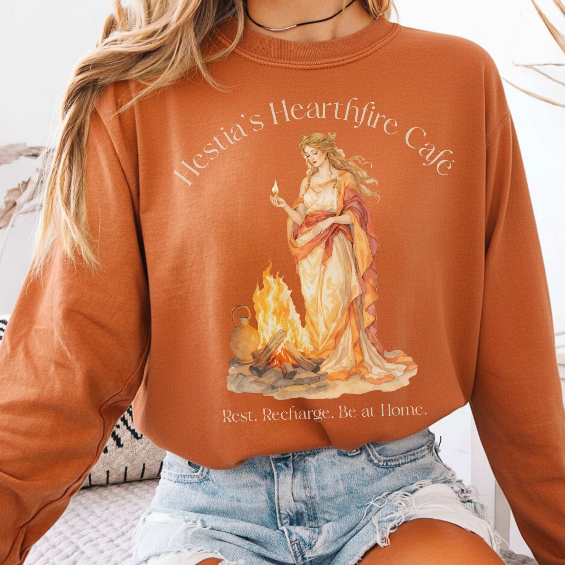 Long-sleeve Yam / S Hestia’s Hearthfire Café Mythology Long Sleeve The Mystic Eden