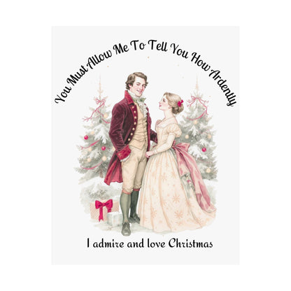 Poster 11″ x 14″ / Matte Admire & Love Christmas Pride & Prejudice Christmas Print The Mystic Eden