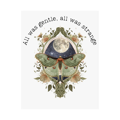 Poster 11″ x 14″ / Matte All Was Gentle All Was Strange Edgar Allan Poe Poster The Mystic Eden